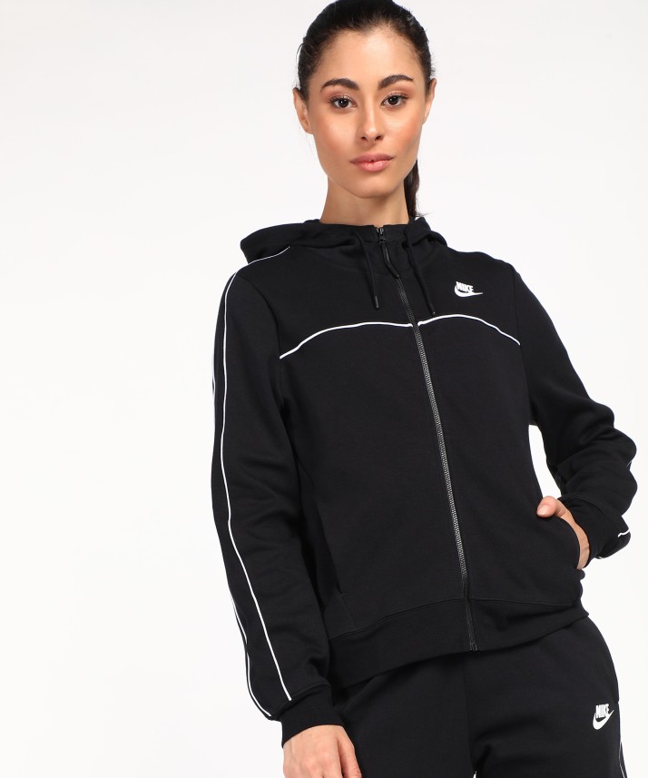 nike full sleeve solid women jacket