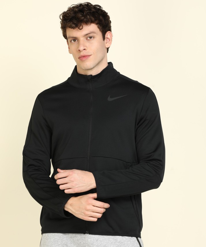 nike full sleeve solid men's jacket