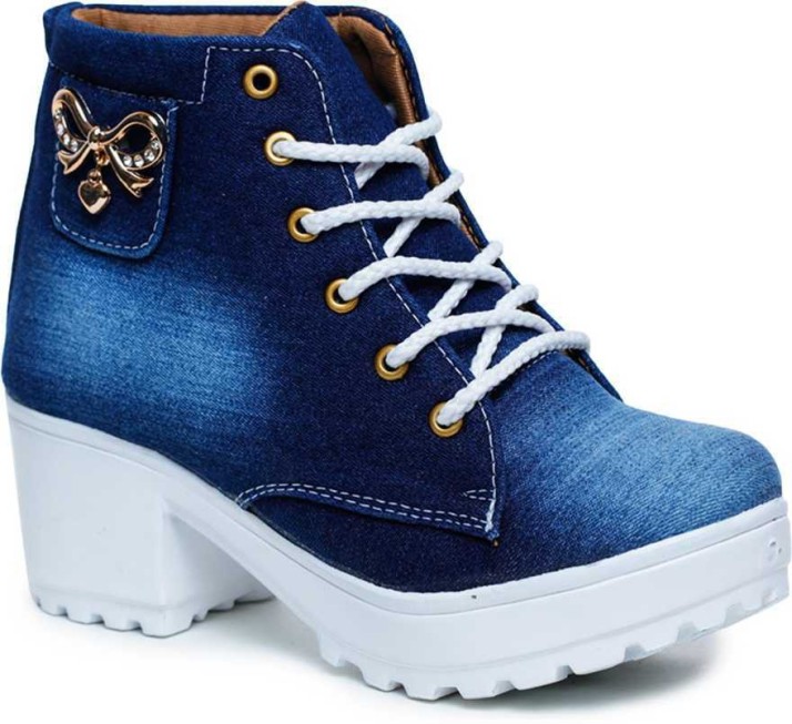 denim boots online