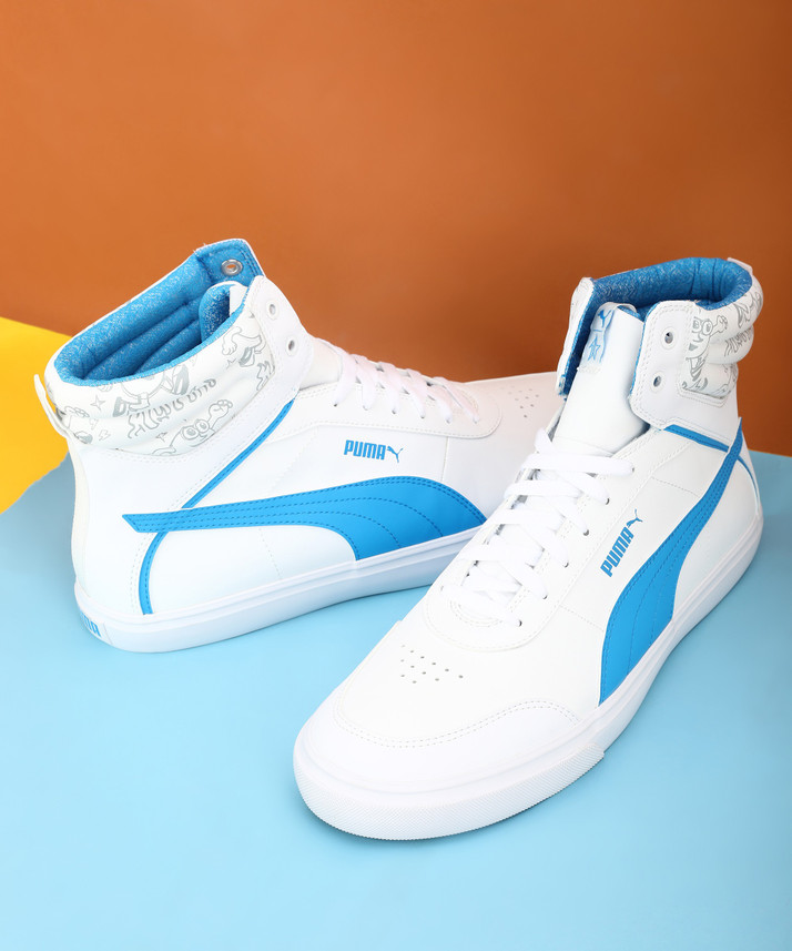 high top pumas white