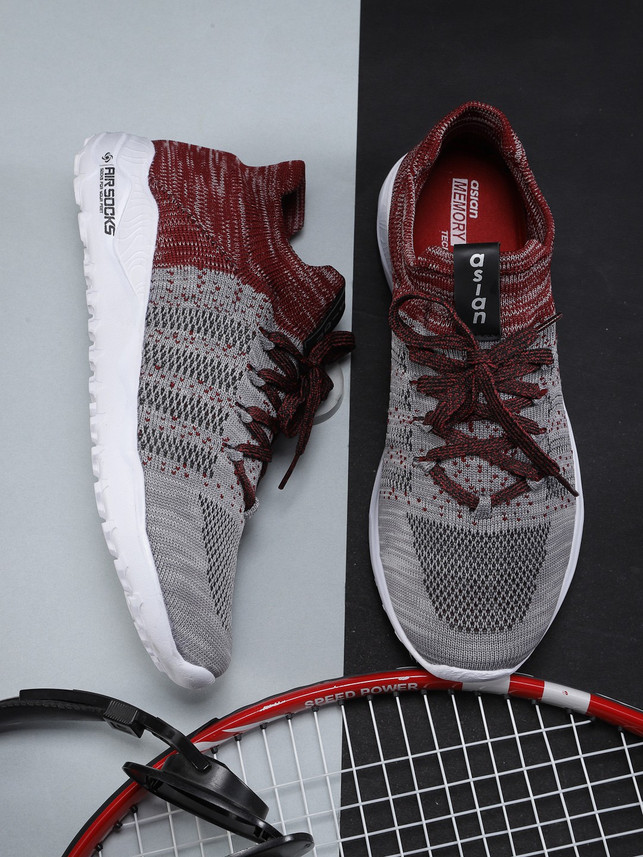 maroon running shoes mens