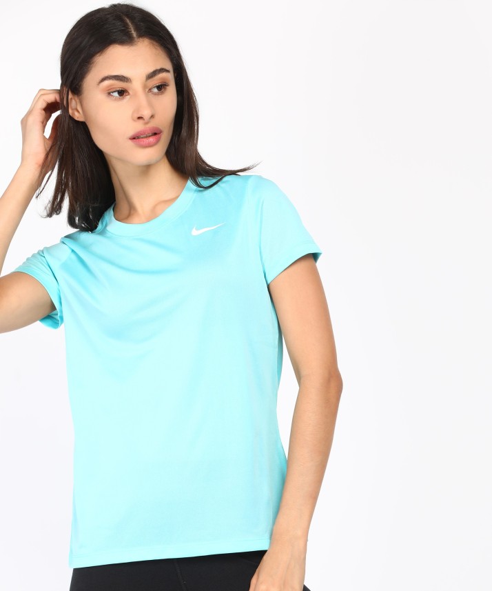 light blue nike shirt women's