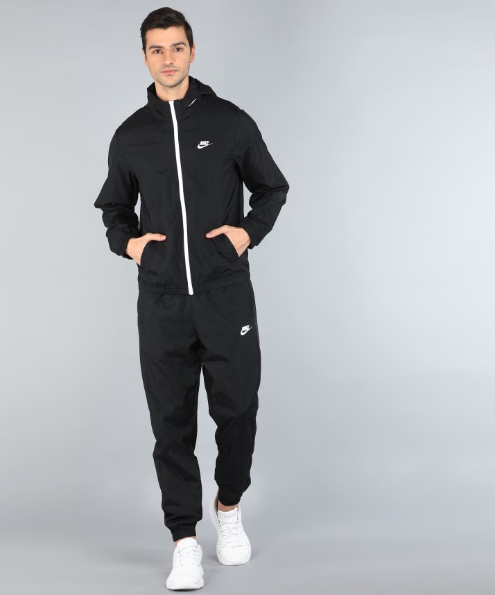 nike solid men track suit