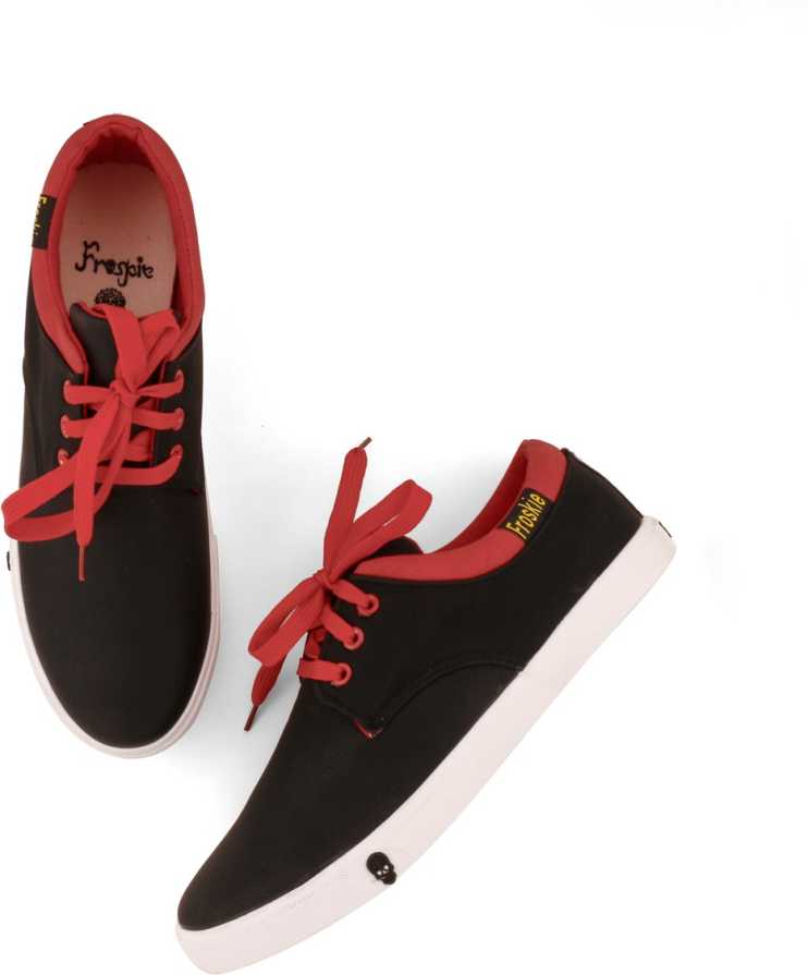 Froskie Sneakers For Men  (Red, Black)