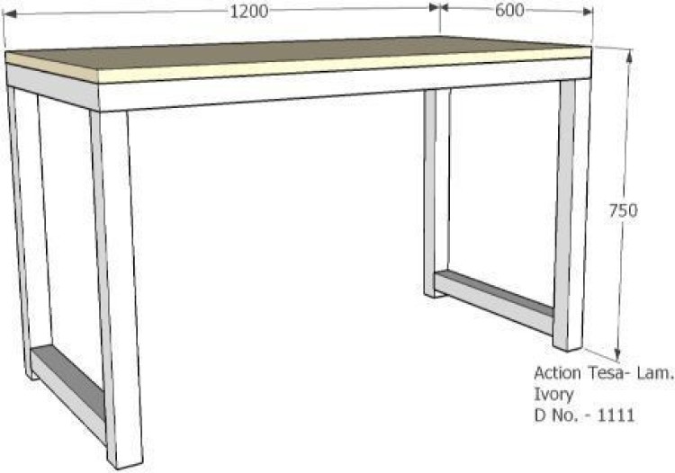 Lakdi Simple Sytlish Durable Metal Frame Ice Beech Color Home, Office  Laptop Computer Desk (Height 120cm) Engineered Wood Study Table Price in  India - Buy Lakdi Simple Sytlish Durable Metal Frame Ice