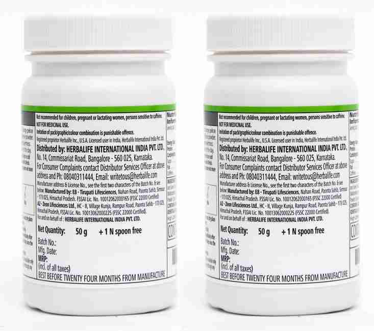 HERBALIFE Afresh Energy Drinks Mix Tulsi + Ginger Flavour (1+1 ) Energy