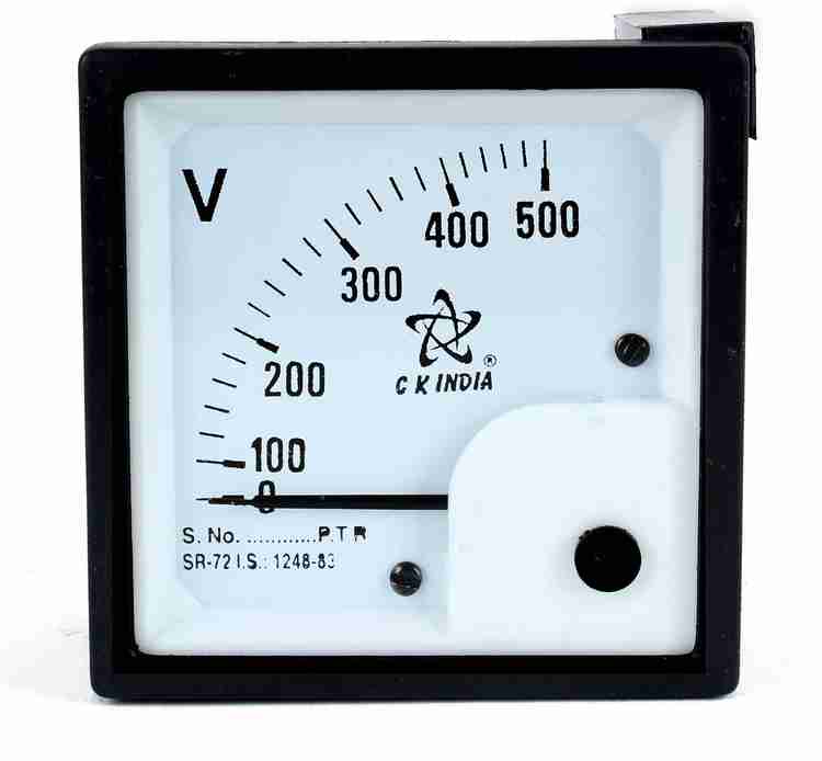 CKINDIA 72 MM AC 500 VOLT METER Voltmeter Price in India Buy CKINDIA