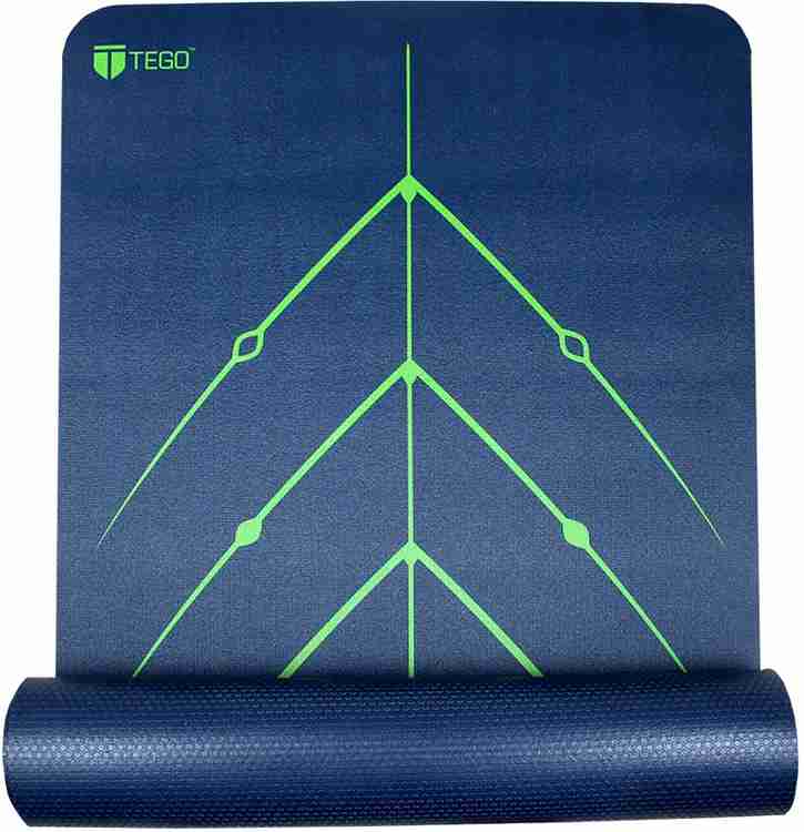 TEGO Stance Truly Reversible Mat with GuideAlign Blue Spring Green