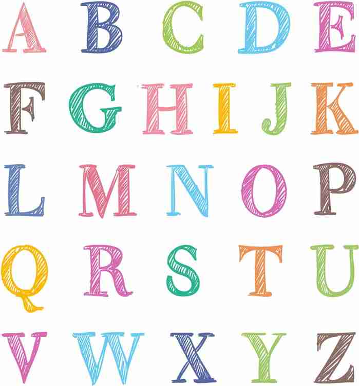 english alphabets Sticker PosterKids learning posterAlphabet and
