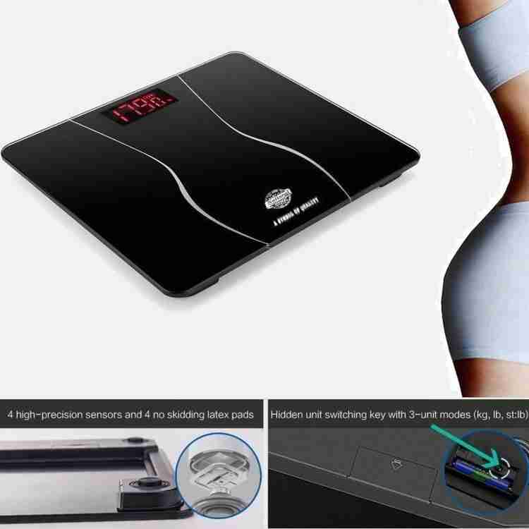 Urweigh Personal Red Led Body Weight Machine Digital Toughened Glass Weighing Scale Price in