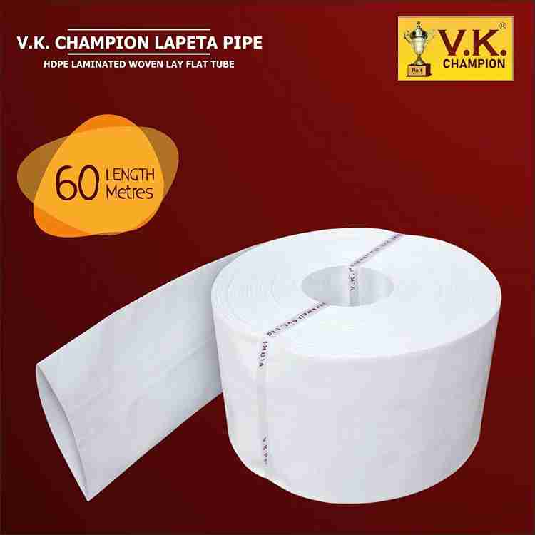 VK Sarvottam Champion 1.5 inch, 60 Meter HDPE Laminated Woven Lay Flat