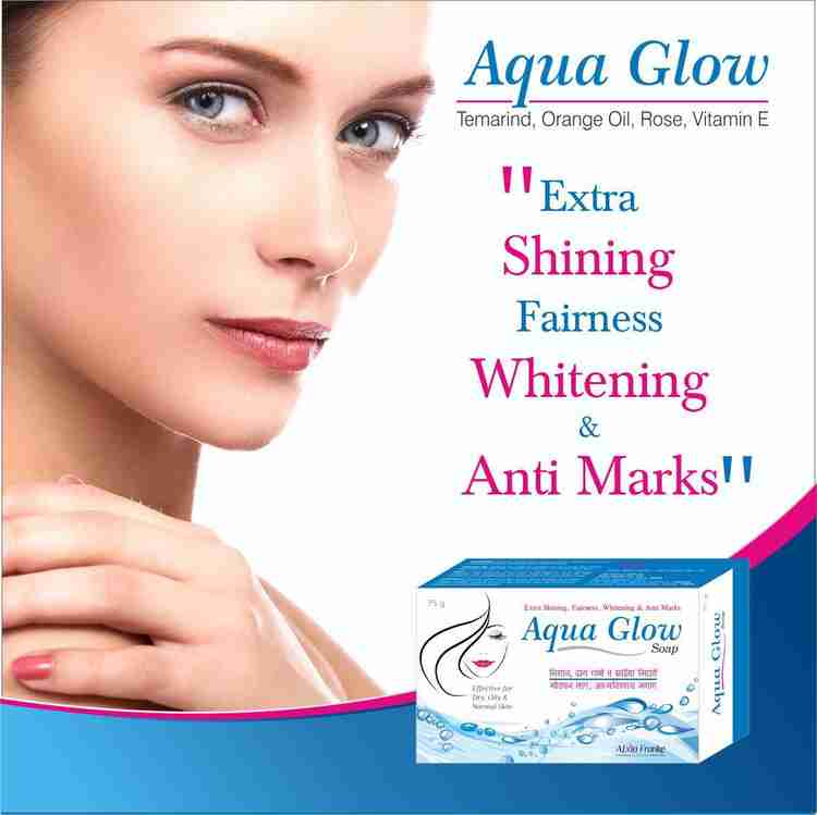 Aqua Glow Soap for Acne, Dark Circles, Fairness, Pimples, Black Spots and AntiAging with