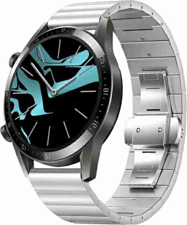 ACM Watch Strap Steel Metal 20mm for Goqii Smart Vital Plus Smartwatch