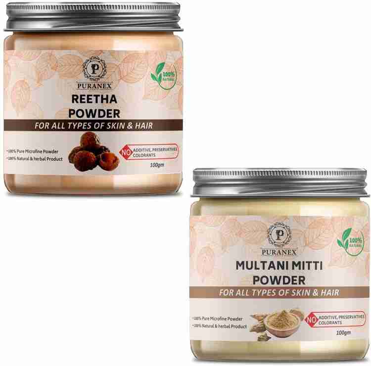 puranex 100 Natural & Pure Reetha Powder For Natural Texture & Colour