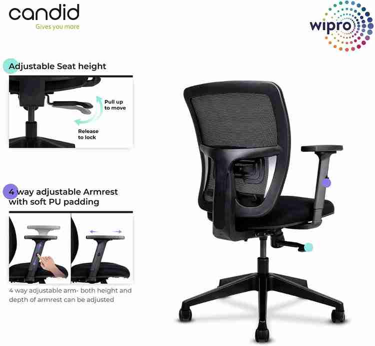 WIPRO Fabric Office Arm Chair Price in India Buy WIPRO Fabric Office