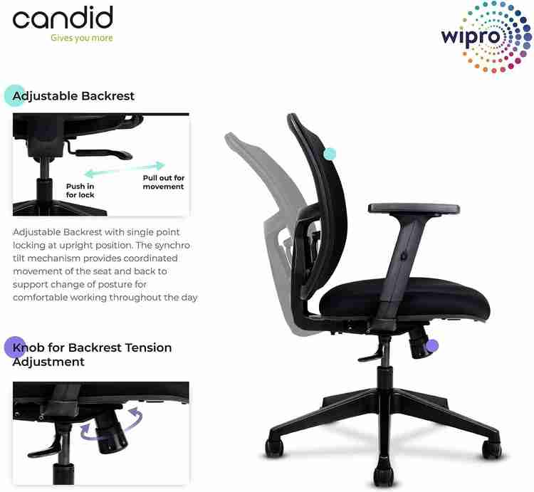 WIPRO Fabric Office Arm Chair Price in India Buy WIPRO Fabric Office