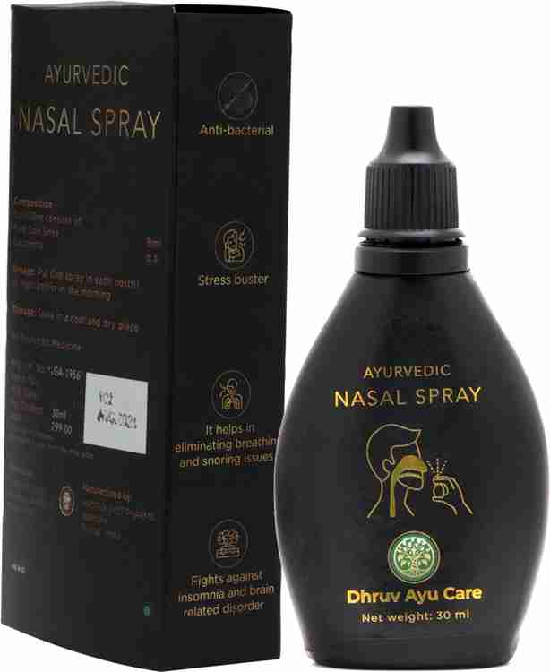 Dhruv Ayu Care Ayurvedic Nasal Spray, Based on the Ayurvedic NASYA