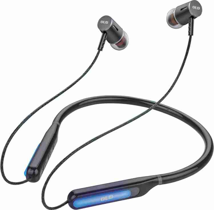 OUD Wireless LED Neckband with Crash 36Hrs Music Time ODNB73BN1 Bluetooth Headset Price in