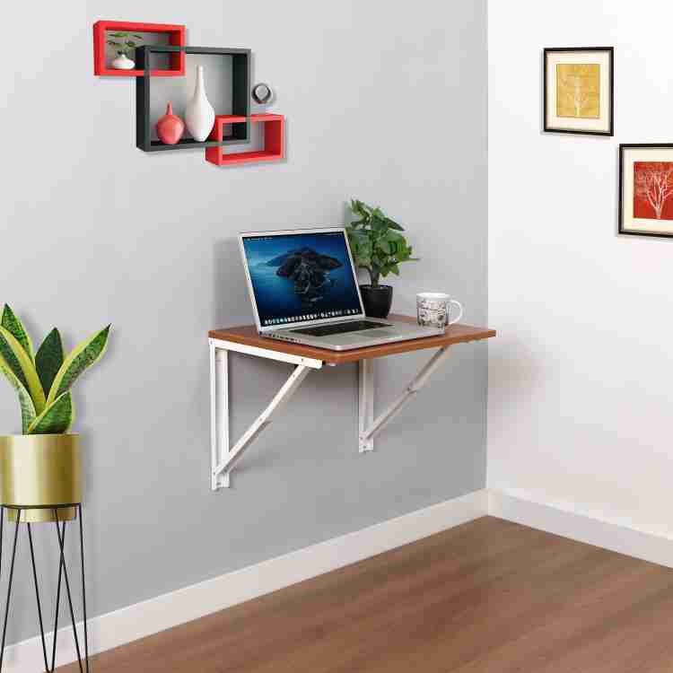 TheHomeOffice Picardo Foldaway Wall Mounted TableOffice TableStudy Desk Engineered Wood Office