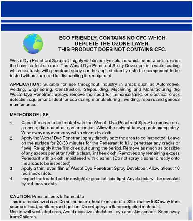 wesaf Dry Developer 98 Spark Plug Cleaner Spark Plug Cleaner