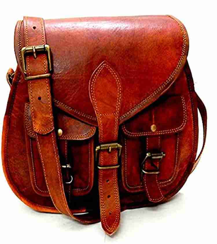 Shopsy.in homemade Leather Sling Bag Waterproof Sling Bag Sling Bag