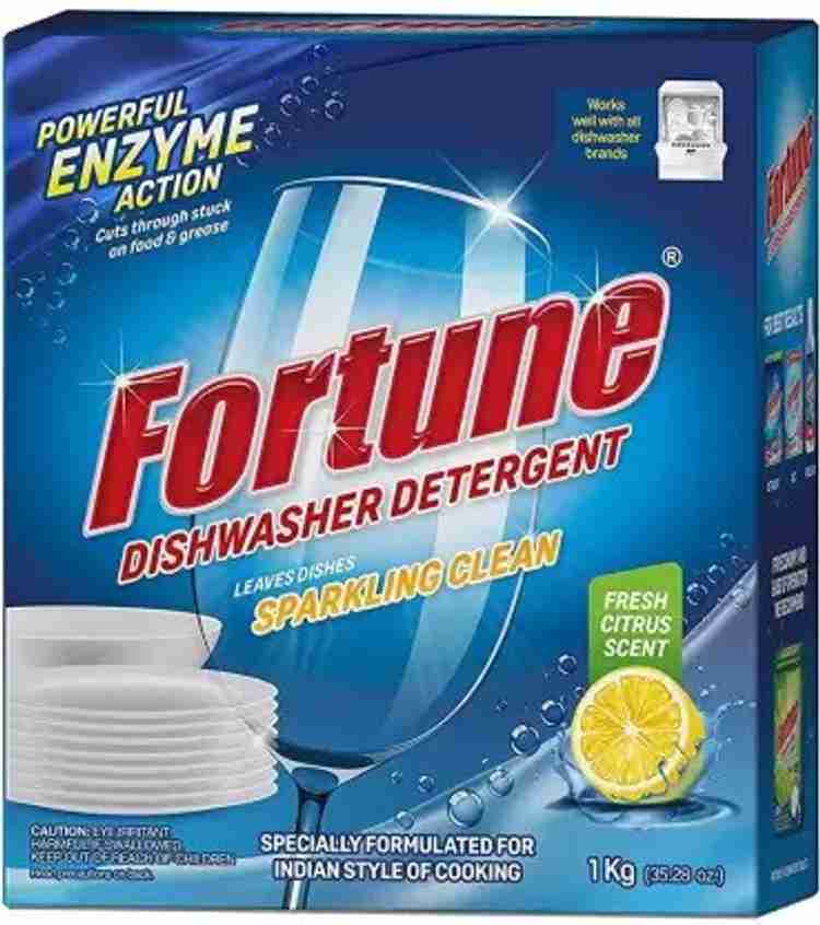 FORTUNE Dishwasher Detergent (1 Unit) + Salt (1 Unit) Dishwashing
