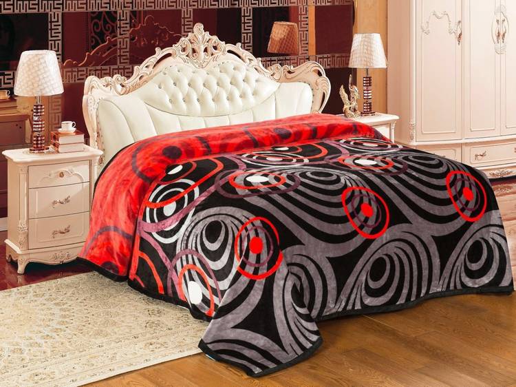 Signature Motifs Single Coral Blanket