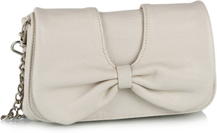 Casual White  Clutch  - Mini Price in India