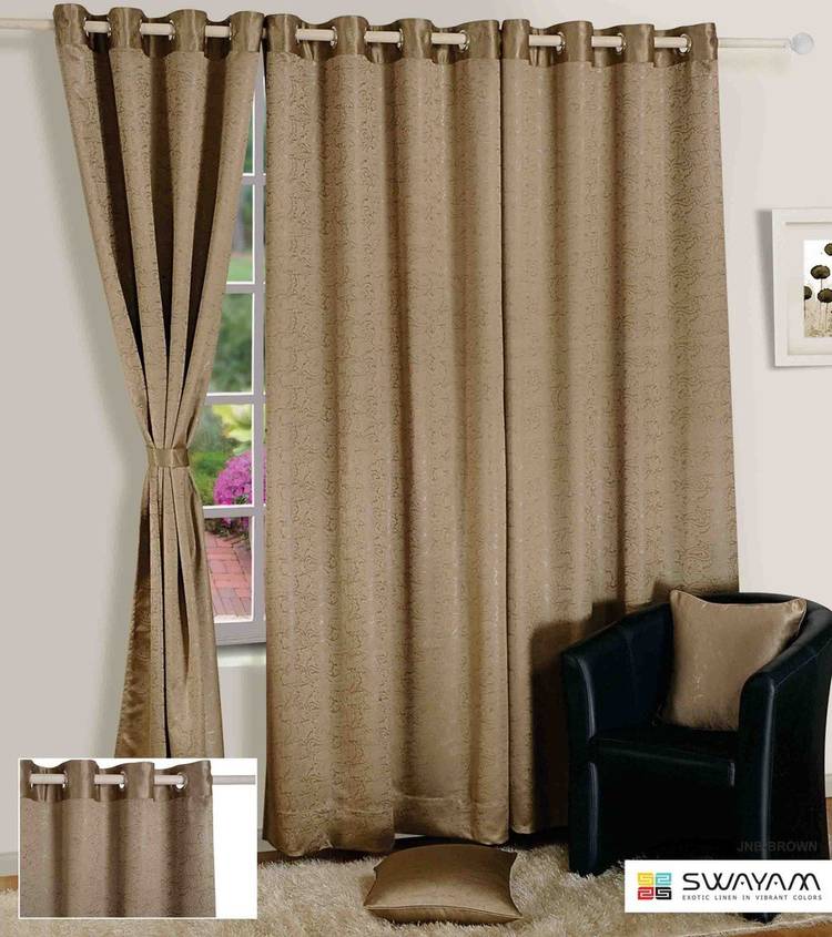 Swayam 228 cm (7 ft) Jacquard Door Curtain Single Curtain