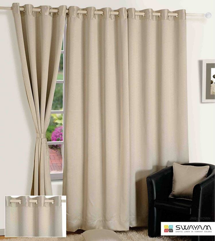 Swayam 228.6 cm (7 ft) Jacquard Door Curtain Single Curtain