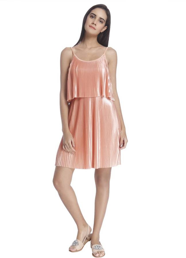 Women Blouson Pink Dress