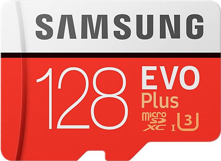 Samsung EVO Plus 128 GB MicroSDXC UHS Class 3 100 MB/s  Memory Card