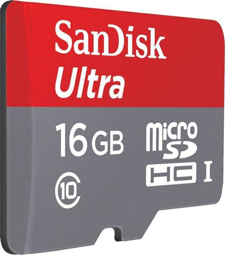 SanDisk Ultra 16 GB MicroSDHC Class 10 80 MB/s Memory Card