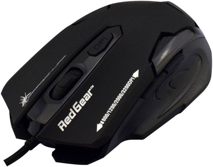 DRAGON WAR by Redgear ELE-G11 Emera Wired Laser  Gaming Mouse