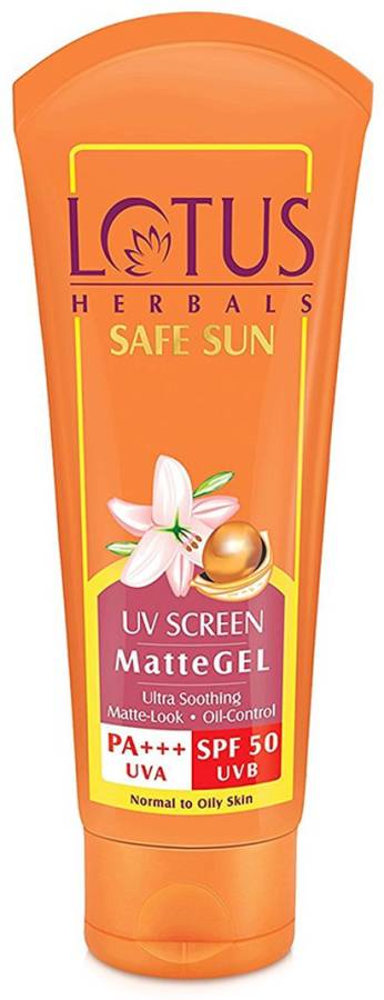 LOTUS HERBALS Safe Sun UV Screen Matte Gel - SPF 50 PA+++ Price in India