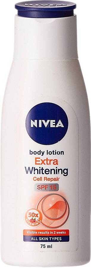 NIVEA Extra Whitening Cell Repair Body Lotion SPF 15 Price in India