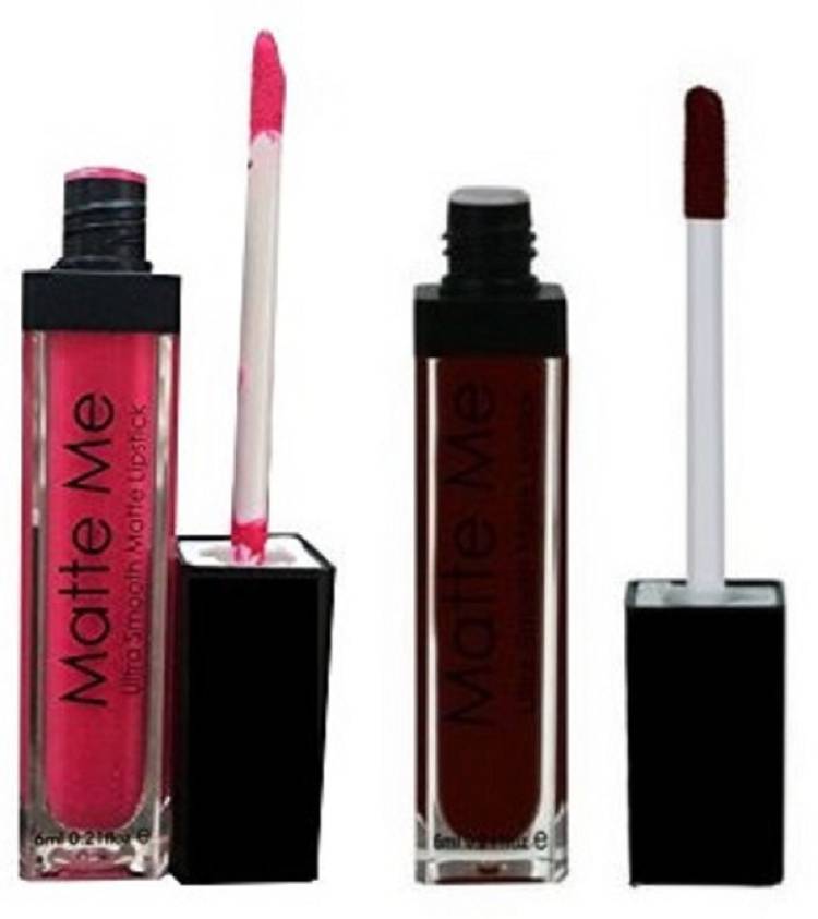 AV ADS Ultra Smooth Matte Lipstick DARK PURPLE (424), YOUNG PINK (410) Price in India