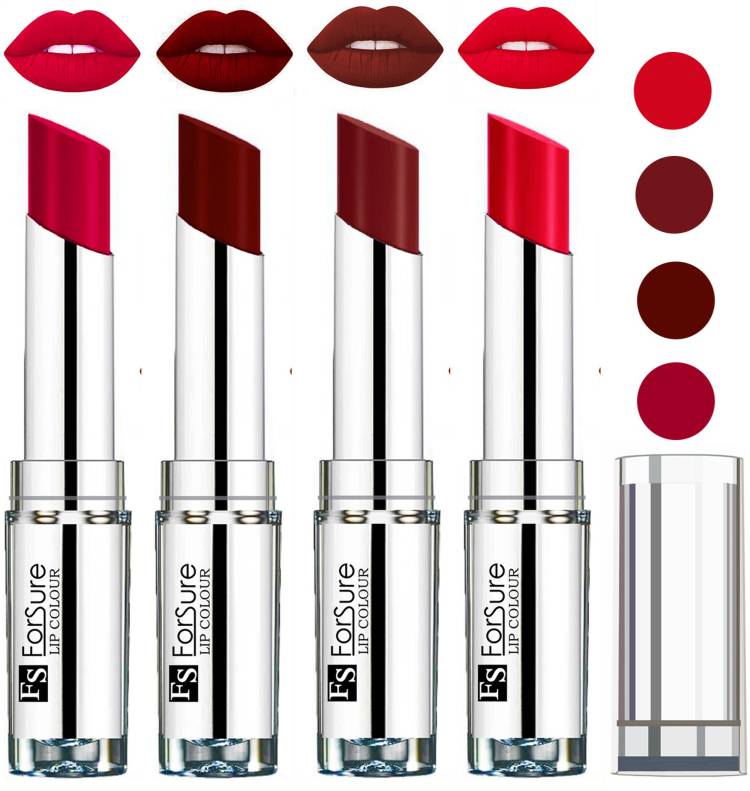 ForSure Wine,Ruby Red,magenta,Maroon VELVET MATTE LIPSTICK Price in India