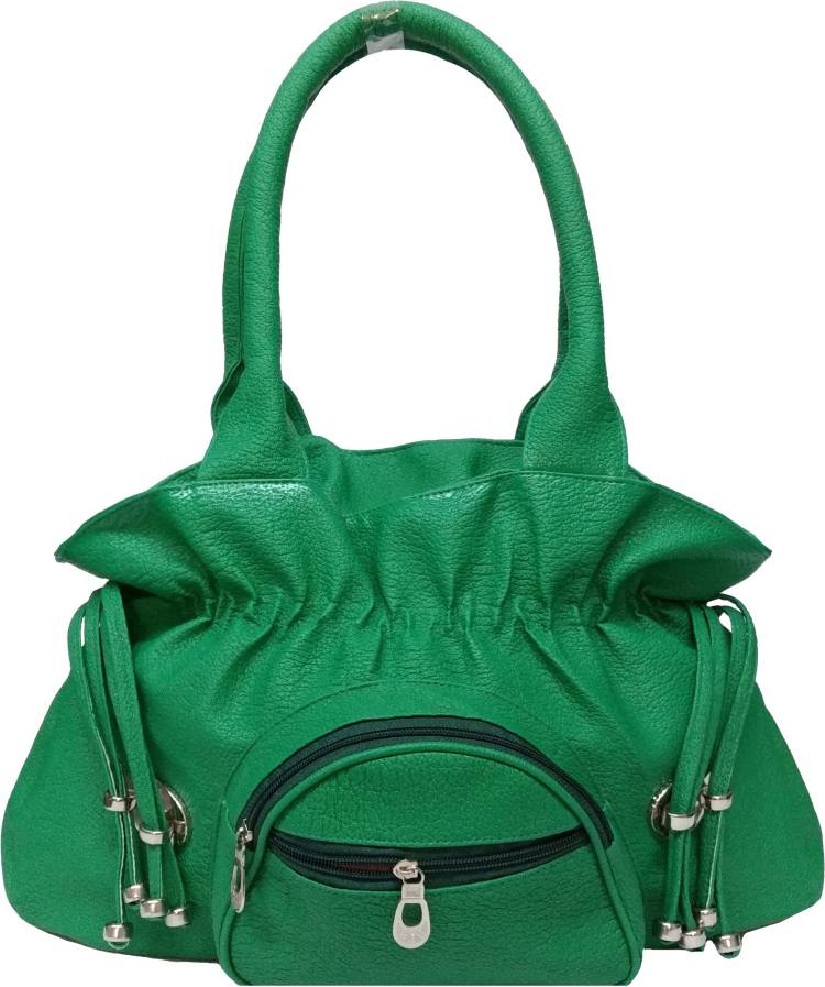 Women Green Shoulder Bag - Extra Spacious Price in India