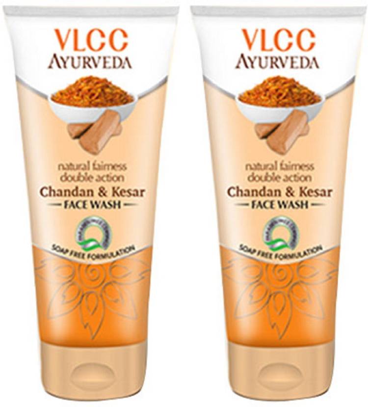 VLCC Ayurveda Natural Fairness Double Action Chandan & Kesar Face wash Face Wash Price in India