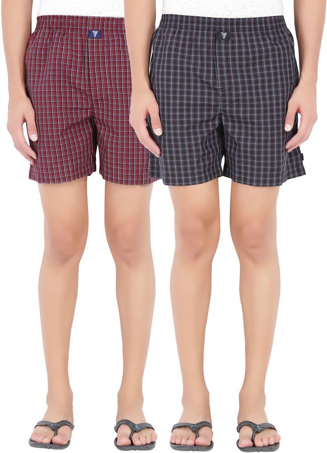 Checked Checkered Men Boxer