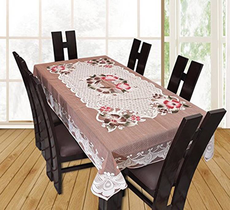 Yellow Weaves Floral 6 Seater Table Cover