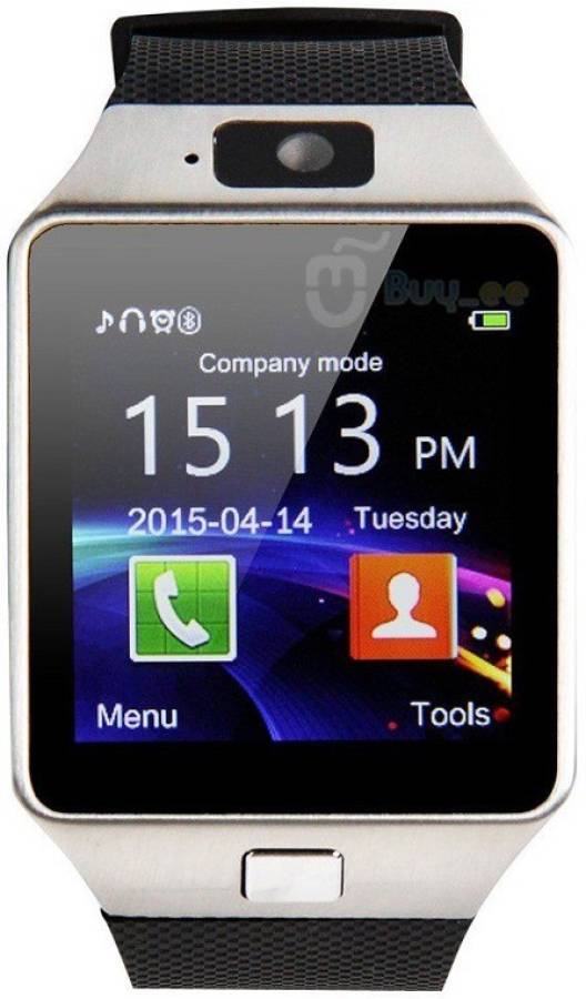 M-STARK kv.DZ09_silver-14 phone Smartwatch Price in India