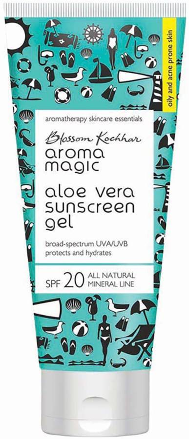 Aroma Magic Aloe Vera Sunscreen Gel 50 ml - SPF 20 PA+ Price in India