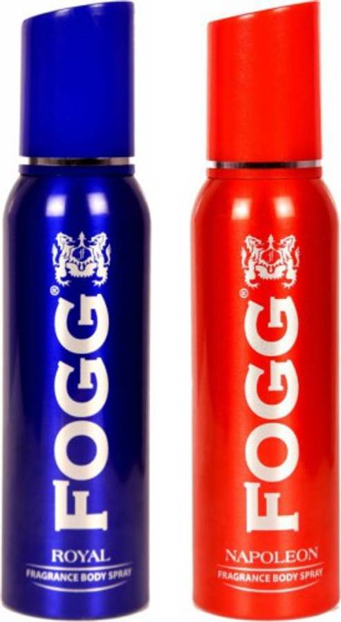 Fogg 1 Royal and 1 Napoleon Deodorant Combo Pack of 2 Deodorant Spray  -  For Men