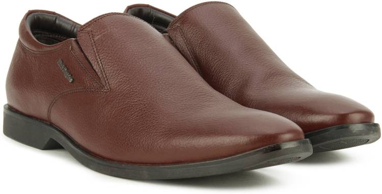 Hush Puppies Brown Leather Shoes For Men Derby For Men