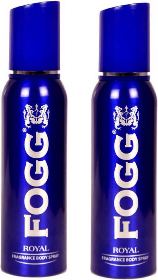 Fogg Royal Fragrant Body Pack of 2 Combo (150ML each) Perfume Body Spray  -  For Men