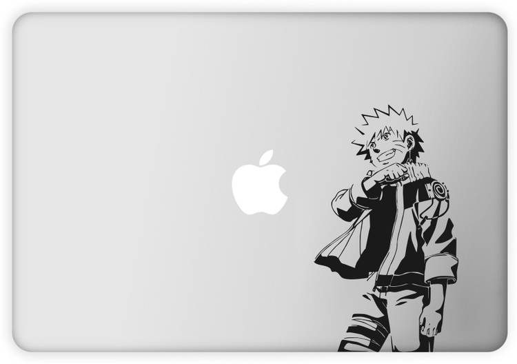 Rawpockets Naruto Black PVC Vinyl Laptop Decal 15.1