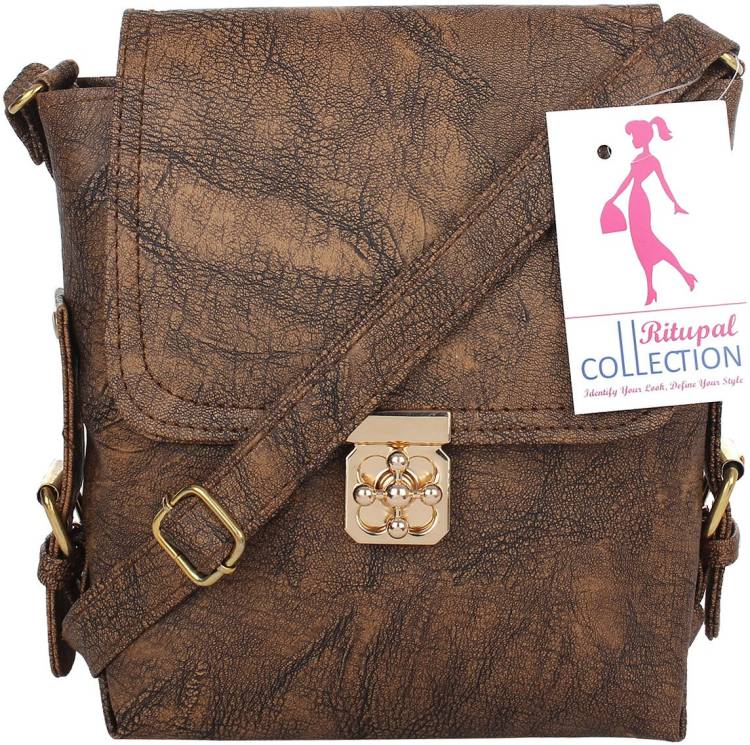 Brown Women Sling Bag - Extra Spacious Price in India