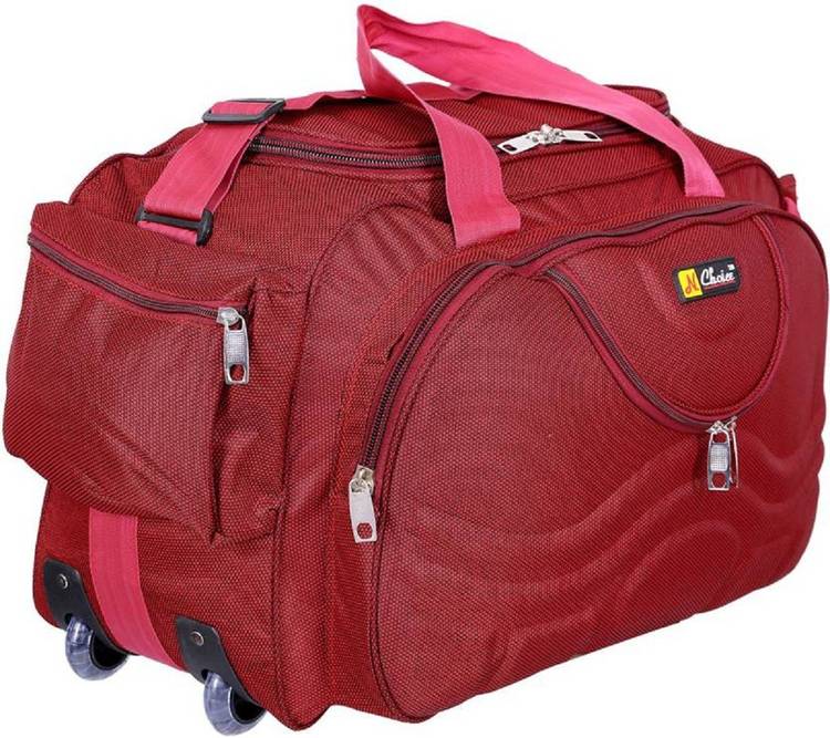 Inte Enterprises 22 inch/55 cm (Expandable) red699 Duffel Strolley Bag